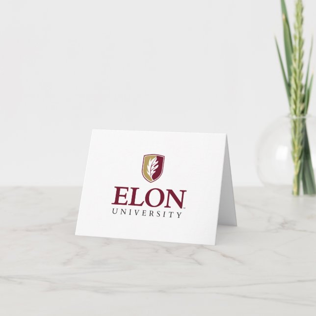 Elon University Abschluss Dankeskarte (Vorderseite)