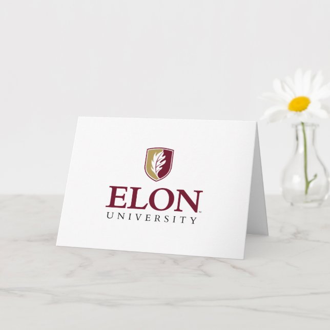 Elon University Abschluss | Glückwünsche Karte (Kleine Pflanze)