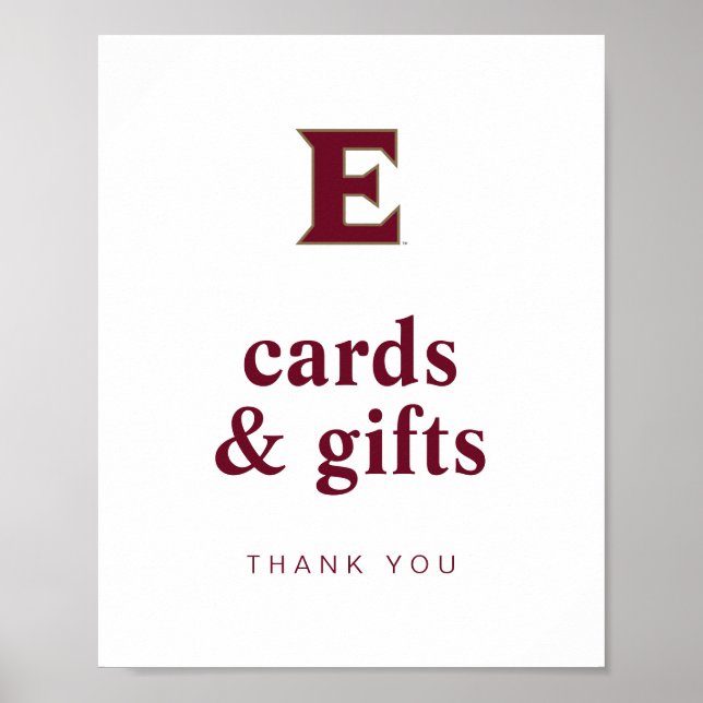 Elon University Abschluss Poster (Vorne)