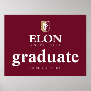 Elon University Abschluss Poster