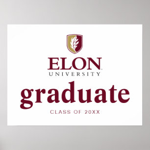 Elon University Abschluss Poster