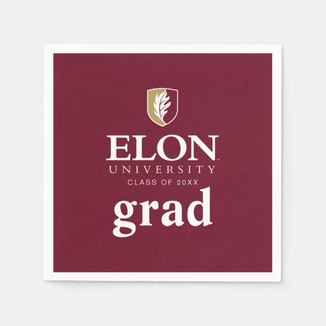 Elon University Abschluss Serviette (Vorderseite)