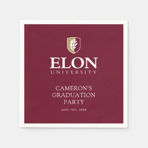 Elon University Abschluss Serviette