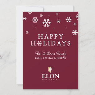 Elon University Feiertagskarte
