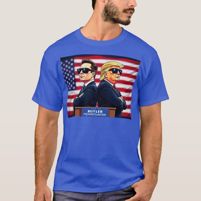 Elon x Trump T-Shirt (Vorderseite)