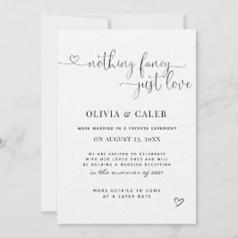 Eloped Wedding Announcement Einladung