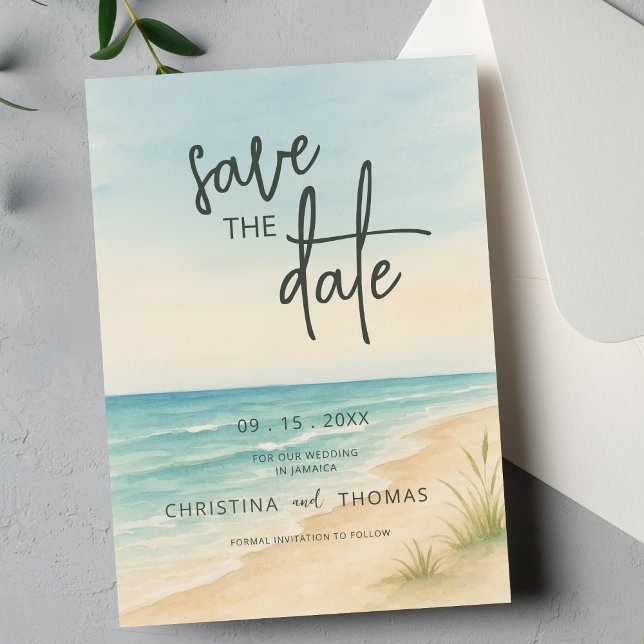 Elopement Beach Wedding Save the Date (Von Creator hochgeladen)