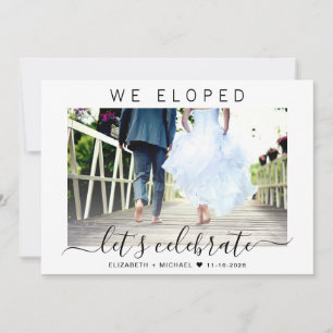 Elopement Foto Hochzeitfeier Empfang Einladung