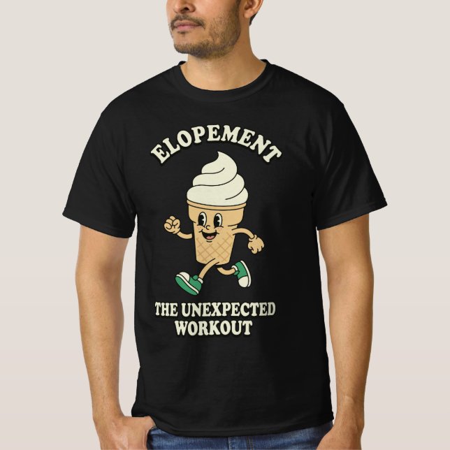 Elopement The Unexpected Workout Autism Awareness T-Shirt (Vorderseite)