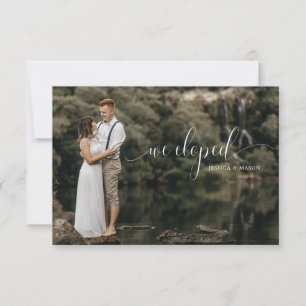 Elopement Wedding Einladungen mit Fotos