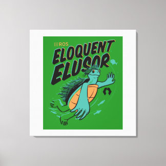 Eloquent Elusor Release Poster auf Wrapped Canvas Leinwanddruck
