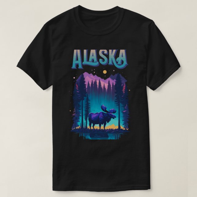Elose Alaska Vacation Elche Alaska Yukon Elche T-Shirt (Design vorne)