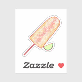 Elote mexikanische Straßenmais auf dem Cob Aufkleber