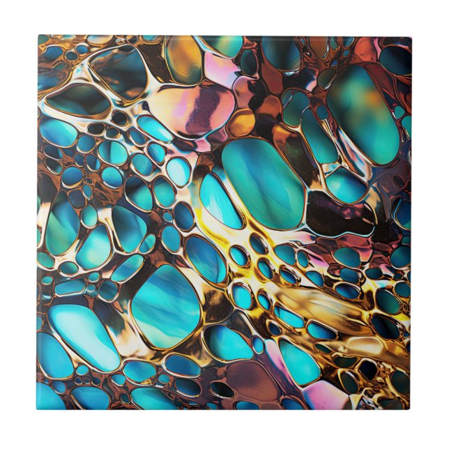 Eloxiertes Metall-Kunstband Fliese (Vorderseite)