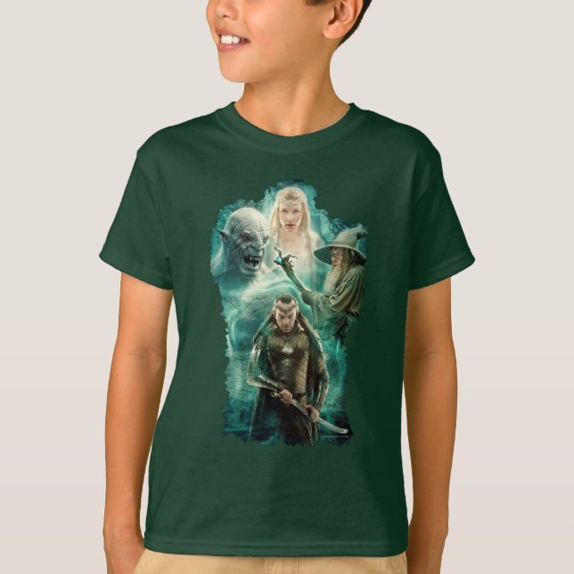 ELROND™, Azog, Galadriel und Gandalf Graphic T-Shirt (Vorderseite)