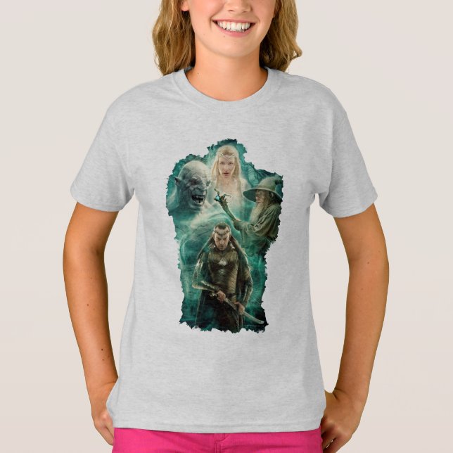 ELROND™, Azog, Galadriel und Gandalf Graphic T-Shirt (Vorderseite)