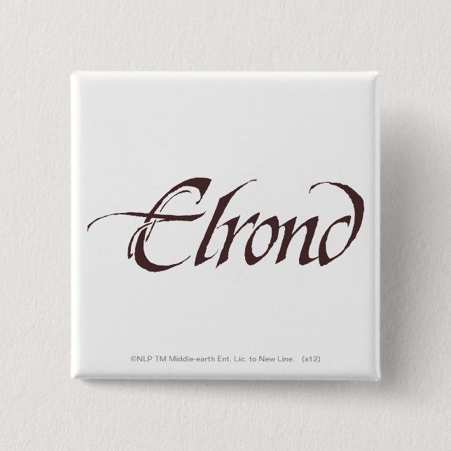 ELROND™ Name Solid Button (Vorderseite)