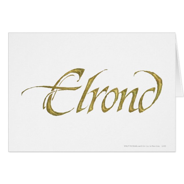 ELROND™ Name texturiert (Vorderseite (Horizontal))