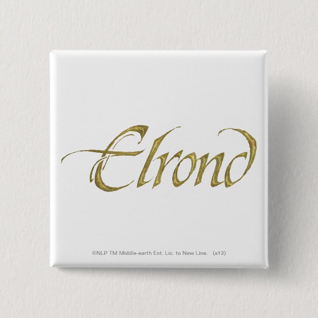 ELROND™ Name texturiert Button (Vorderseite)