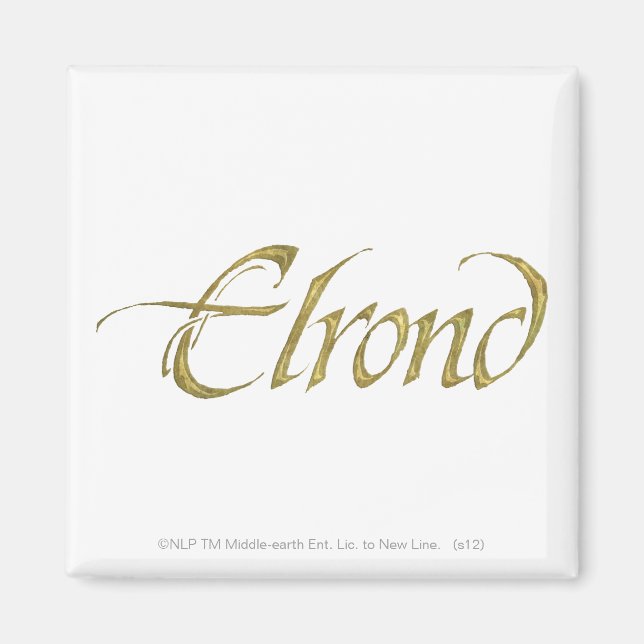 ELROND™ Name texturiert Magnet (Vorne)