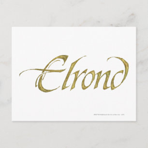 ELROND™ Name texturiert Postkarte