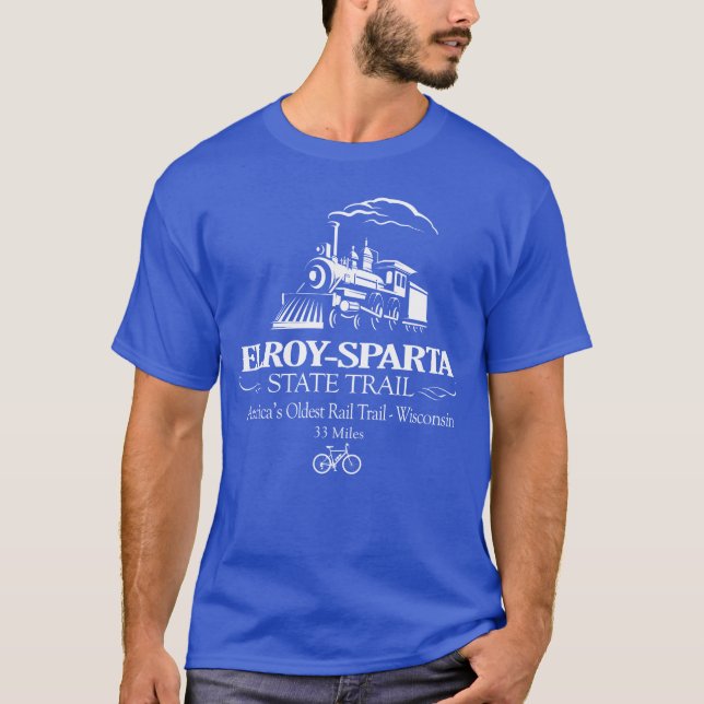 Elroy-Sparta Staat Trail (RT) T-Shirt (Vorderseite)