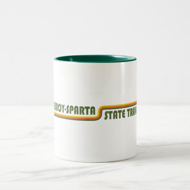 Elroy-Sparta Staat Zweifarbige Tasse (Mittel)