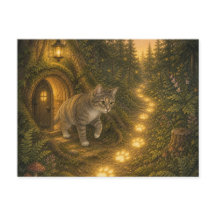 Elsa aus dem Schnurrwald –Postkarte 🐱🐾✨