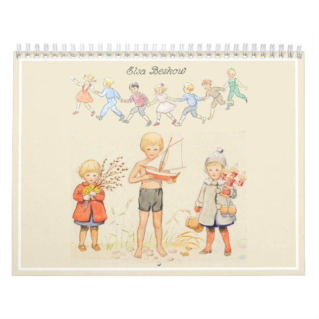 Elsa Beskow 2 Page Layout Wall Calendar Kalender (Titelbild)