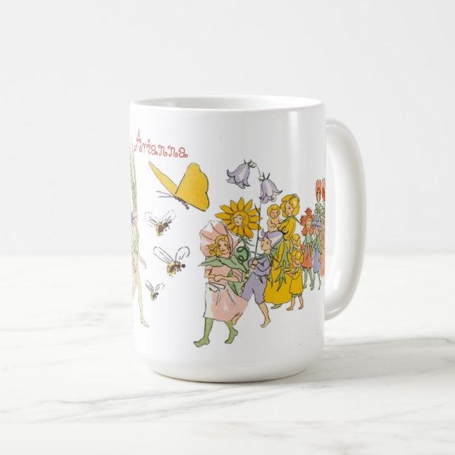 Elsa Beskow Blume Festival Kaffee Tasse (VorderseiteRechts)