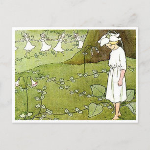 Elsa Beskow Feenring Vintage Postkarte