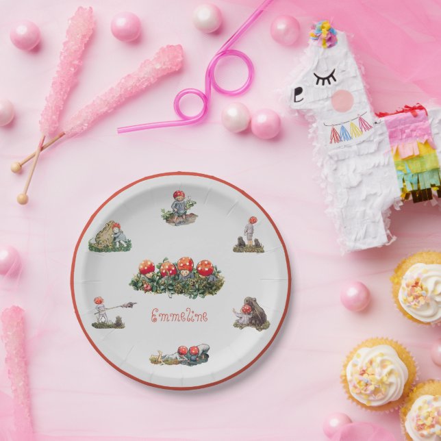 Elsa Beskow Kinder des Waldes Pappteller (Party)