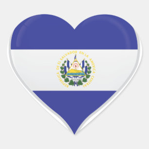 Elsalvador Liebe Stolz Herz-Aufkleber