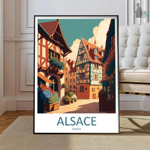 Elsass-Druck Elsass-Homedekor Stadtlandschaft Kuns Poster