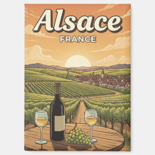 Elsass France Travel Magnet