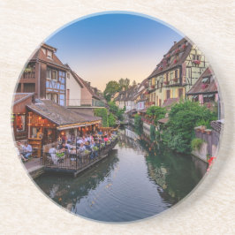 Elsass Frankreich Blume Wasserkanal Getränkeuntersetzer