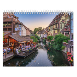 Elsass Frankreich Blume Wasserkanal Kalender
