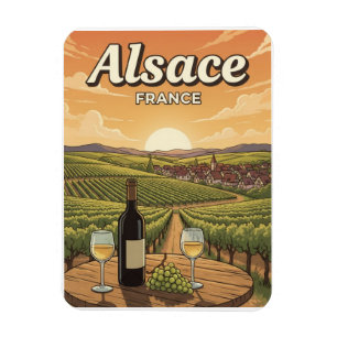 Elsass Frankreich Reise Magnet