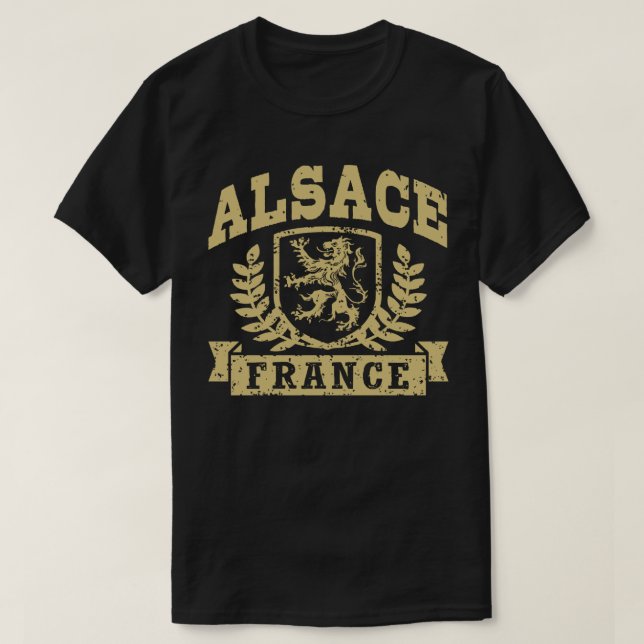Elsass Frankreich T-Shirt (Design vorne)