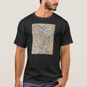 Elsass Lothringen Karte T-Shirt