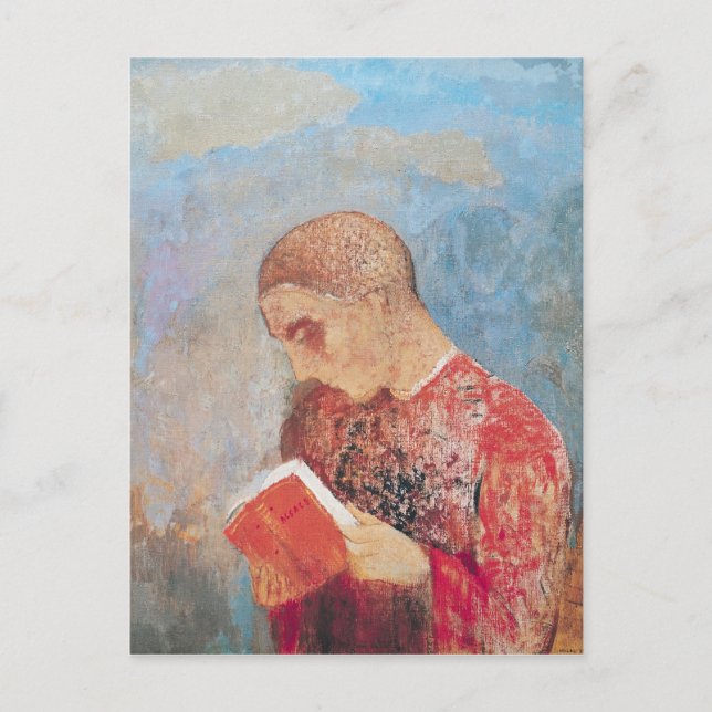 Elsass oder, Mönch Reading, c.1914 Postkarte (Vorderseite)