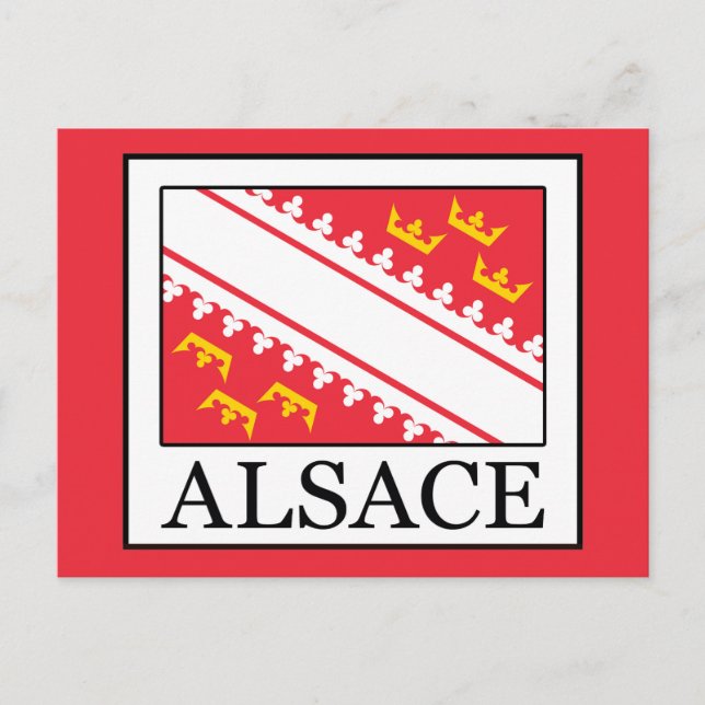 Elsass Postkarte (Vorderseite)