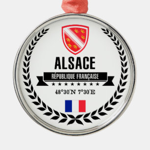 Elsass Silbernes Ornament
