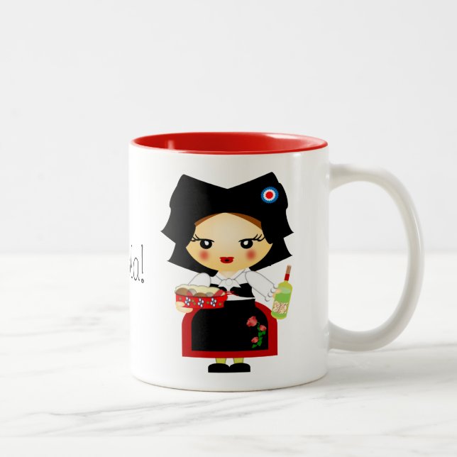 Elsaß Zweifarbige Tasse (Rechts)