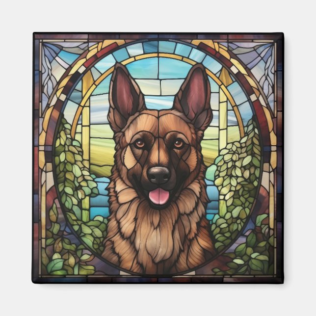 Elsaßer Hund Magnet (Vorne)