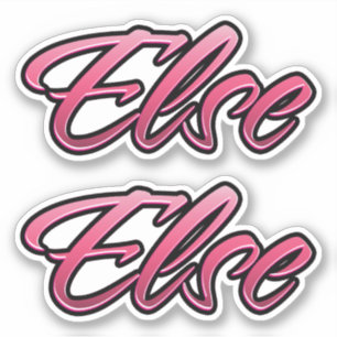 Else faded pink Aufkleber Sticker Stickerset