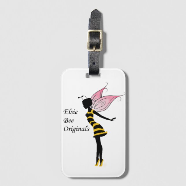 Elsie Bee Gepäckmarke Gepäckanhänger (Vorderseite Vertikal)