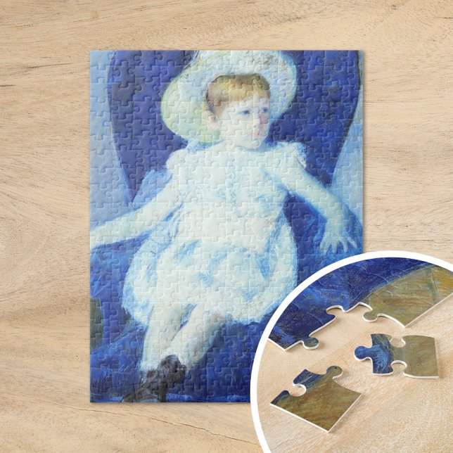Elsie in einem blauen Stuhl | Mary Cassatt Puzzle (Von Creator hochgeladen)