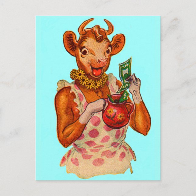 Elsie the Cow, Money Manager Postkarte (Vorderseite)