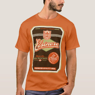 ELSINORE Beer Distressed Label T-Shirt